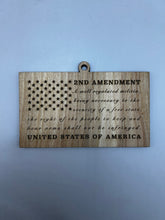 Load image into Gallery viewer, 2nd Amendment Flag Christmas Ornament, Patriotic Ornament, Christmas Ornaments, Ornaments, American Flag, 2a, Guns