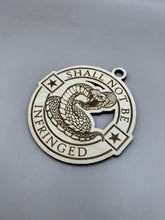 Load image into Gallery viewer, Second Amendment Christmas Ornament, Shall Not Be Infringed, Christmas Ornaments, Unique Personalized Gift, Stocking Stuffer, Handmade Gift