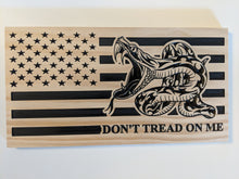 Load image into Gallery viewer, Dont Tread On Me CNC Wood American Flag