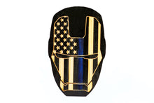 Load image into Gallery viewer, Iron Man Wood Flag, Iron Man, Wood Flag, American Flag, Thin Red Line, Thin Blue Line, Wood Decor, Patriotic Decor