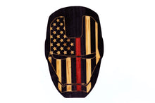 Load image into Gallery viewer, Iron Man Wood Flag, Iron Man, Wood Flag, American Flag, Thin Red Line, Thin Blue Line, Wood Decor, Patriotic Decor