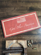 Load image into Gallery viewer, God Bless America, Patriotic Wood Sign, Don't Tread On Me, Patriot, Desk Gift, Patriotic Gift, Wood Decor, Patriotic Decor, Liberty