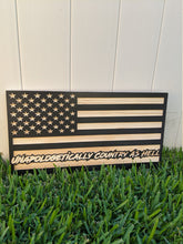 Load image into Gallery viewer, Unapologetically Country American Wood Flag, Wood Flag, American Flag, Wood Decor, Patriotic Decor, Hardy, Country, American, Patriot