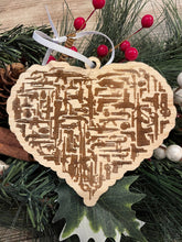 Load image into Gallery viewer, Firearm Heart Christmas Ornament, Patriotic Ornament, Christmas Ornaments, Firearms, Guns
