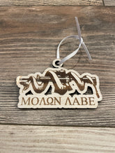 Load image into Gallery viewer, MOLON LABE Christmas Ornament, Molon Labe, Patriotic Ornament, Come and Take It, Unique Personalized Gifts