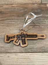 Load image into Gallery viewer, AR15 Christmas Ornament, Patriotic Ornament, Christmas Ornaments, AR15, American Flag