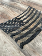 Load image into Gallery viewer, 3D Wavy Draped Wood Flag, 3D, Wavy Flag, Wood Flag, Draped Flag, American Flag, US Flag, Wood Decor, Patriotic Decor, Wood Art