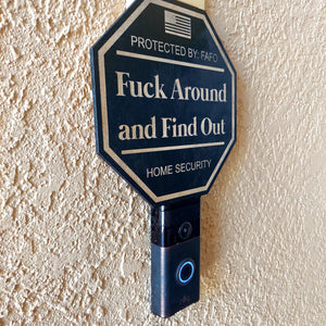 Fuck Around and Find Out Yard Sign, FAFO Yard Sign, FAFO, Garden Flag, Yard Sign, Door Sign, Wood Sign, Home Security, Protected By