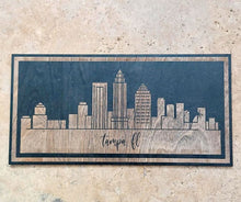 Load image into Gallery viewer, Tampa Florida City Skyline Wall Art, Tampa Florida, Florida Art, Tampa Art, Tampa Sign, Florida Sign