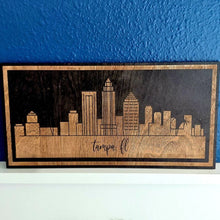 Load image into Gallery viewer, Tampa Florida City Skyline Wall Art, Tampa Florida, Florida Art, Tampa Art, Tampa Sign, Florida Sign