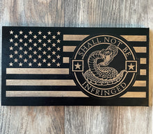 Load image into Gallery viewer, Shall Not Be Infringed AR15 Second Amendment Wood Flag, Second Amendment, Wood Flag, American Flag, 2nd Amendment, AR-15, AR15, Wood Decor