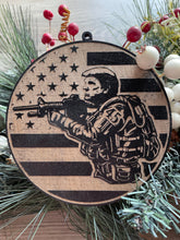 Load image into Gallery viewer, Trump Soldier Christmas Ornament, Patriotic Ornament, Christmas Ornaments, Trump, MAGA