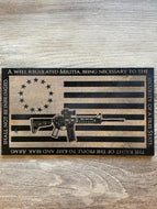 AR15 Second Amendment Wood Flag, Second Amendment, Wood Flag, American Flag, Betsy Ross, 2nd Amendment, AR-15, AR15, Wood Decor
