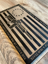 Load image into Gallery viewer, AR15 Second Amendment Wood Flag, Second Amendment, Wood Flag, American Flag, Betsy Ross, 2nd Amendment, AR-15, AR15, Wood Decor