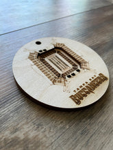 Load image into Gallery viewer, Tampa Buccaneers Raymond James Stadium Ornament, Christmas Ornament, Wood Ornament, Sports Gift, Football Gift, Home Bar, Custom Gift