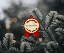 Load image into Gallery viewer, Onlyfans Christmas Ornament, Funny Ornament, Adult Humor, Onlyfans, OF, Onlyfans Christmas, Onlyfans Content, Unique Personalized Gifts