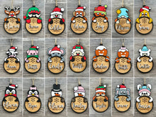 Load image into Gallery viewer, Personalized Name Christmas Ornament, Handmade Gift, Personalized Ornament 2023, Personalized Gift, Wood Ornament