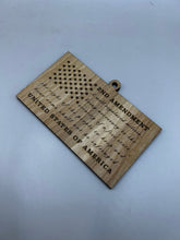 Load image into Gallery viewer, 2nd Amendment Flag Christmas Ornament, Patriotic Ornament, Christmas Ornaments, Ornaments, American Flag, 2a, Guns