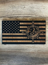 Load image into Gallery viewer, Dirt Bike Motocross American Wood Flag, Motocross Flag, Dirt Bike Decor, Motocross, Wood Flag, American Flag, Wood Decor, Motocross Gift