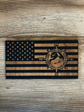 Load image into Gallery viewer, Motorcycle American Wood Flag, Motorcycle Flag, Motorcycle Decor, Motorcycle, Wood Flag, American Flag, Wood Decor, Motorcycle Gift