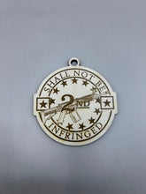Load image into Gallery viewer, Second Amendment Christmas Ornament, Shall Not Be Infringed, Christmas Ornament, Unique Personalized Gift, Stocking Stuffer, Handmade Gift