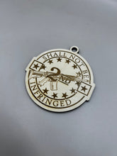 Load image into Gallery viewer, Second Amendment Christmas Ornament, Shall Not Be Infringed, Christmas Ornament, Unique Personalized Gift, Stocking Stuffer, Handmade Gift