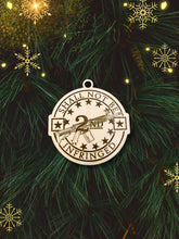 Load image into Gallery viewer, Second Amendment Christmas Ornament, Shall Not Be Infringed, Christmas Ornament, Unique Personalized Gift, Stocking Stuffer, Handmade Gift