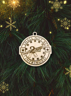 Second Amendment Christmas Ornament, Shall Not Be Infringed, Christmas Ornament, Unique Personalized Gift, Stocking Stuffer, Handmade Gift