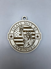 Load image into Gallery viewer, Second Amendment Christmas Ornament, Shall Not Be Infringed, Christmas Ornament, Unique Personalized Gift, Stocking Stuffer, Handmade Gift