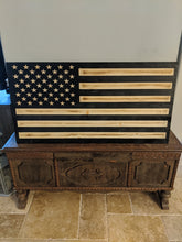 Load image into Gallery viewer, Hidden Gun Storage Concealment Case, Concealment Flag, Gun Case, American Flag, Wood Flag, Storage, Hidden Storage
