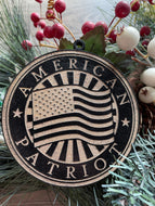 American Patriot Christmas Ornament, Patriotic Ornament, Christmas Ornaments