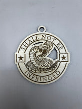 Load image into Gallery viewer, Second Amendment Christmas Ornament, Shall Not Be Infringed, Christmas Ornaments, Unique Personalized Gift, Stocking Stuffer, Handmade Gift
