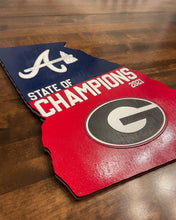 Load image into Gallery viewer, University of Georgia National Championship 2021 Wood Sign, Atlanta Braves Word Series, UGA, Georgia, Atlanta, Braves, Football
