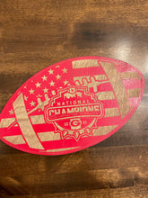 Load image into Gallery viewer, University of Georgia National Championship Football Flag Sign, UGA, Georgia, Wood Flag, American Flag, Football, National Championship
