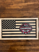 Load image into Gallery viewer, University of Georgia National Championship Football Flag, Wood Flag, American Flag, UGA, Georgia, Football, National Championship
