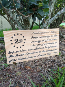 Second Amendment Wood Flag, 2A, Second Amendment, 2nd, Wood Flag, American Flag, American, Handmade, Wood Decor, Patriotic Decor, Wood Art