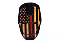 Load image into Gallery viewer, Iron Man Wood Flag, Iron Man, Wood Flag, American Flag, Thin Red Line, Thin Blue Line, Wood Decor, Patriotic Decor

