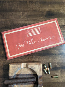 God Bless America, Patriotic Wood Sign, Don't Tread On Me, Patriot, Desk Gift, Patriotic Gift, Wood Decor, Patriotic Decor, Liberty