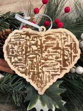 Load image into Gallery viewer, Firearm Heart Christmas Ornament, Patriotic Ornament, Christmas Ornaments, Firearms, Guns
