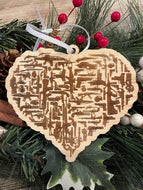 Firearm Heart Christmas Ornament, Patriotic Ornament, Christmas Ornaments, Firearms, Guns