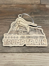 Load image into Gallery viewer, Trump Train Christmas Ornament, Patriotic Ornament, Christmas Ornaments, Trump, MAGA, Unique Personalized Gifts, Trump Gift
