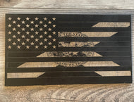 American Flag with Florida State Flag, Wood Flag, American Flag, Florida, State Flag, Wood Decor, Decor