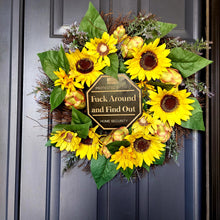 Load image into Gallery viewer, Fuck Around and Find Out Yard Sign, FAFO Yard Sign, FAFO, Garden Flag, Yard Sign, Door Sign, Wood Sign, Home Security, Protected By
