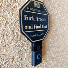 Load image into Gallery viewer, Fuck Around and Find Out Yard Sign, FAFO Yard Sign, FAFO, Garden Flag, Yard Sign, Door Sign, Wood Sign, Home Security, Protected By
