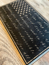 Load image into Gallery viewer, Pledge of Allegiance Wood Flag, Pledge of Allegiance, Wood Flag, American Flag, 2nd Amendment, Wood Decor, Home Decor, Office Decor
