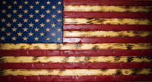 Load image into Gallery viewer, Rustic Wooden American Flag, Battle Worn and Distressed Wooden Flag, Wood Flag, American Flag, Home Decor, Office Decor, Wooden Flag
