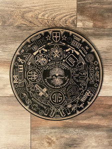 Second Amendment Mayan Calendar, Aztec Calendar, Firearms Sign, Firearms, Aztec Wall Art, Mayan Wall Art, Wood Art