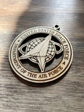 Load image into Gallery viewer, Space Force Christmas Ornament, USAF, Space Force, Patriotic Ornament, Christmas Ornaments, 2022 Ornament, 2022 Keepsake
