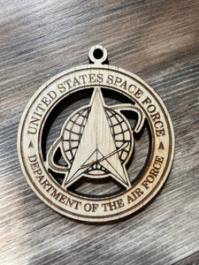 Space Force Christmas Ornament, USAF, Space Force, Patriotic Ornament, Christmas Ornaments, 2022 Ornament, 2022 Keepsake