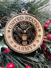 Load image into Gallery viewer, United States Army Christmas Ornament, Army, Patriotic Ornament, Christmas Ornaments, 2022 Ornament, 2022 Keepsake
